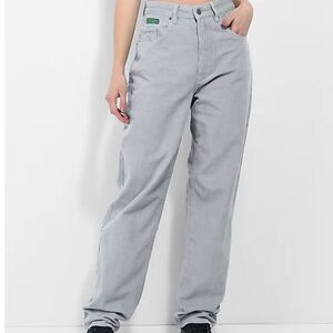 Empyre Light Gray Straight-Leg Corderoy Women's Jeans